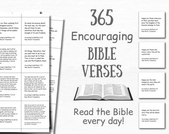365 Bible Verse Cards Inspirational Scripture Cards Bible Study Printable Quotes Cards Bible Journaling Daily Minimalist Bible Quotes
