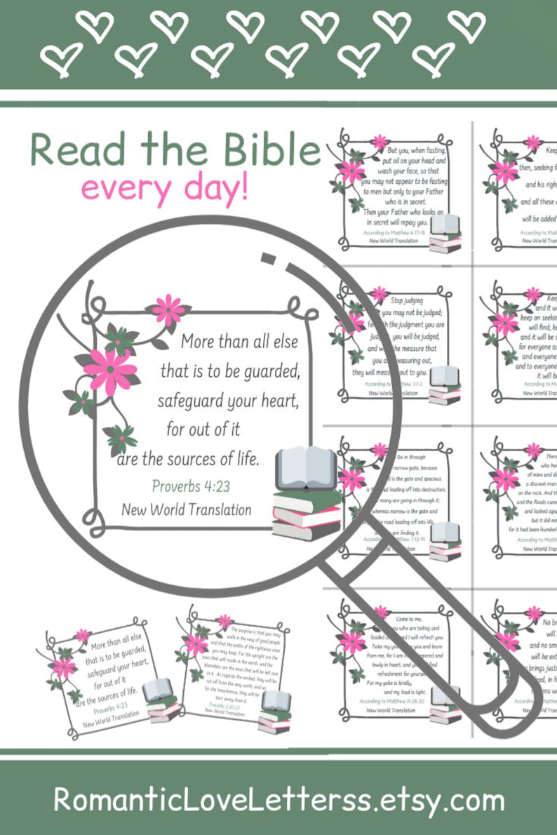 365 Bible Quotes Scripture Cards Printable Bible Study | Etsy