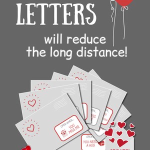 Open When Letters Printable Labels Long Distance Relationship Gift for Girlfriend Thinking of ...