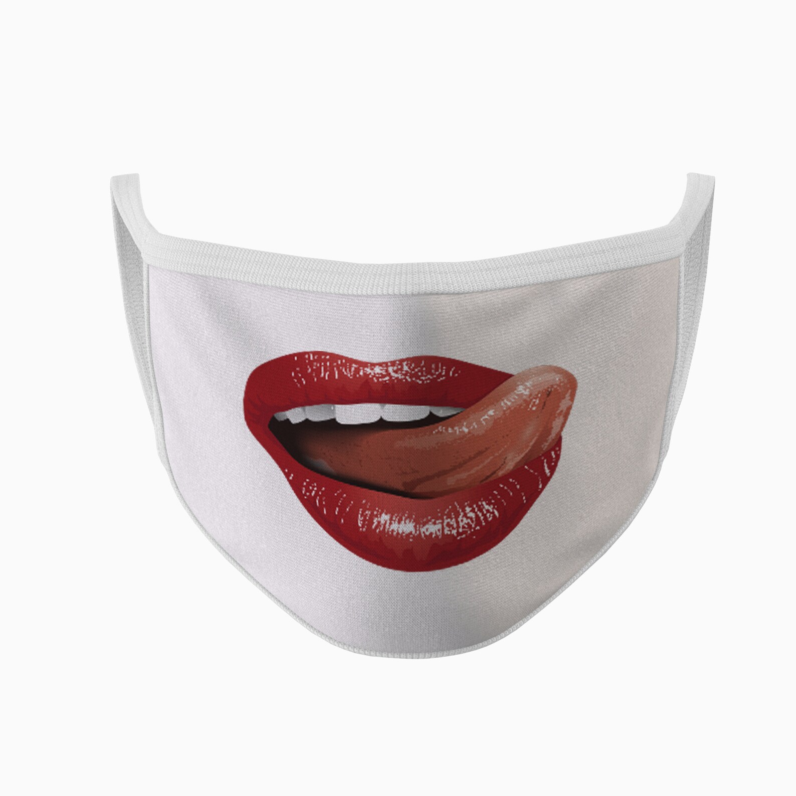 Lip Face Mask Double Layer Funny Lips Face Mask Cover Etsy