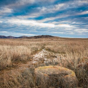 Landscape Photography Print, A Fine Art Photo Wichita Mountains Prairie Oklahom