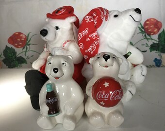 coca cola polar bear beanie baby