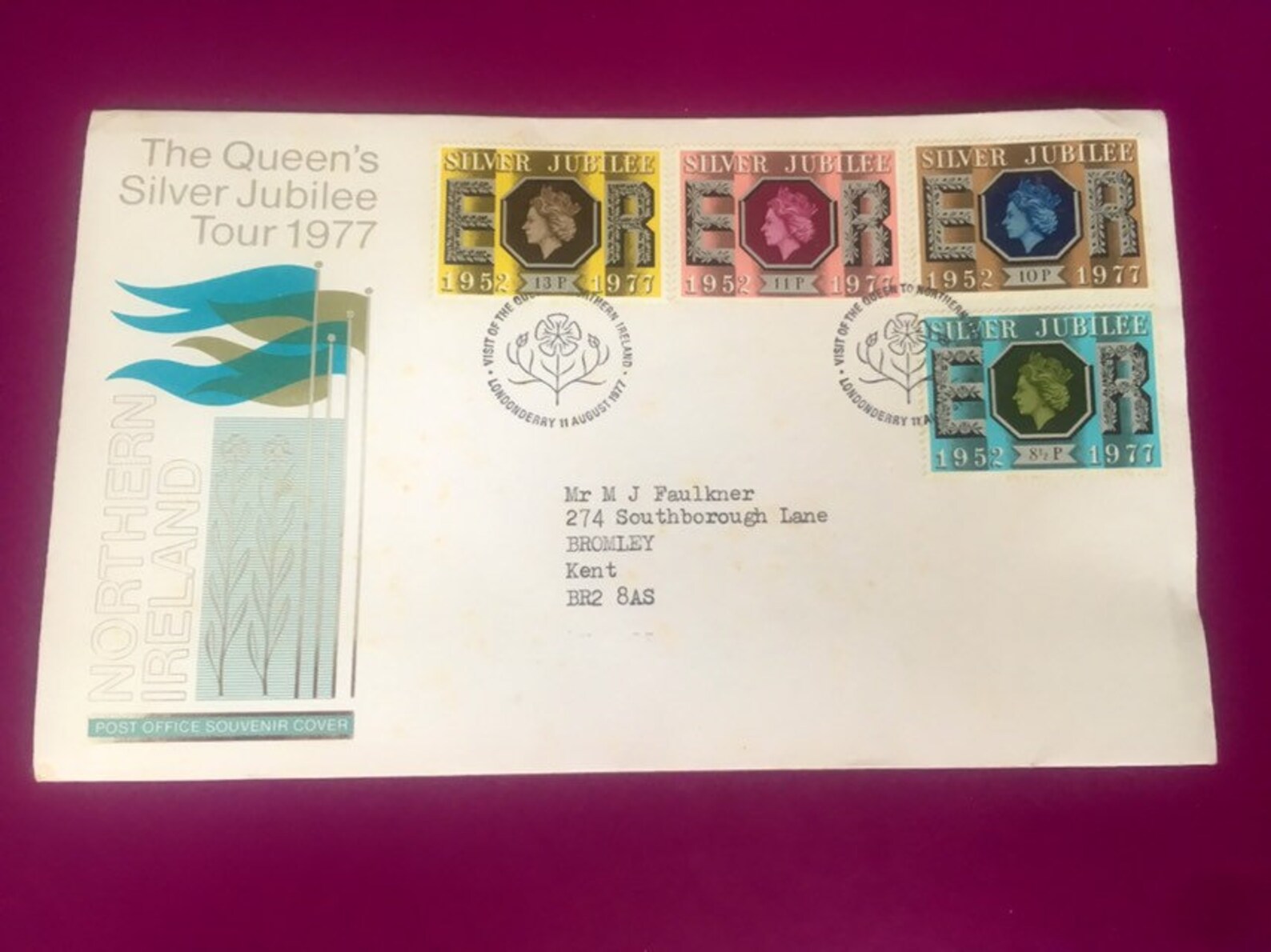 Vintage Post Office First Day Cover The Queens Silver Jubilee Etsy