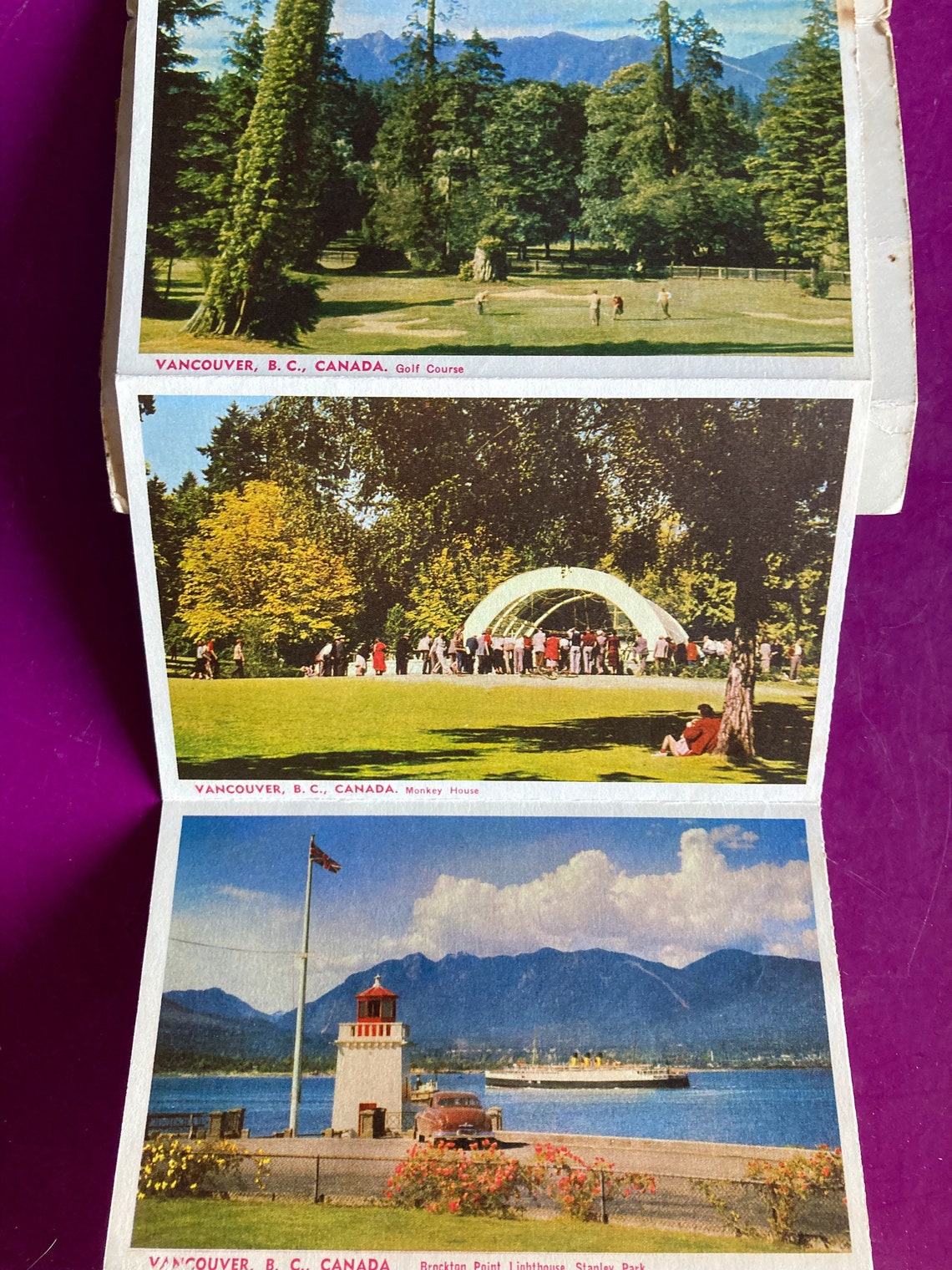 Unusual Folding photobook of Stanley Park Vancouver Etsy