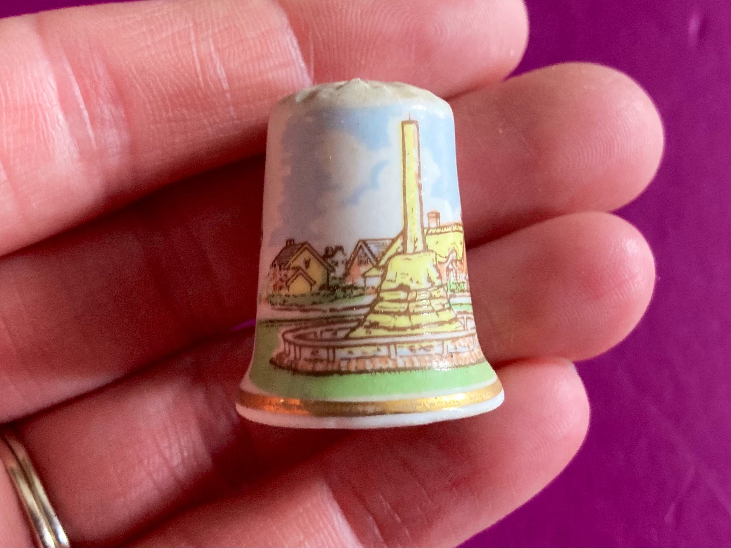 Connecticut Souvenir Thimble I love CT Connecticut Souvenir Thimble I love CT