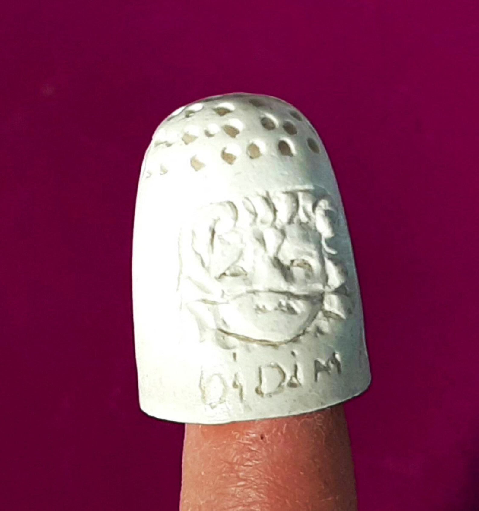 Lovely vintage thimble made of clay vintage thimbles thimble Etsy