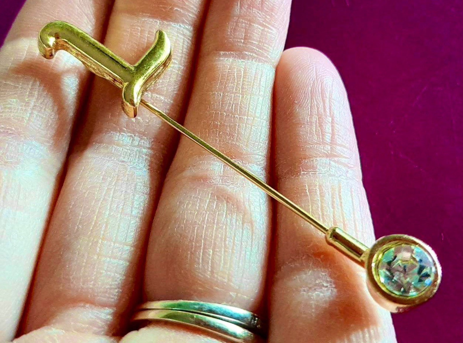 Beautiful buttonhole pin Button hole gift collectable stick Etsy