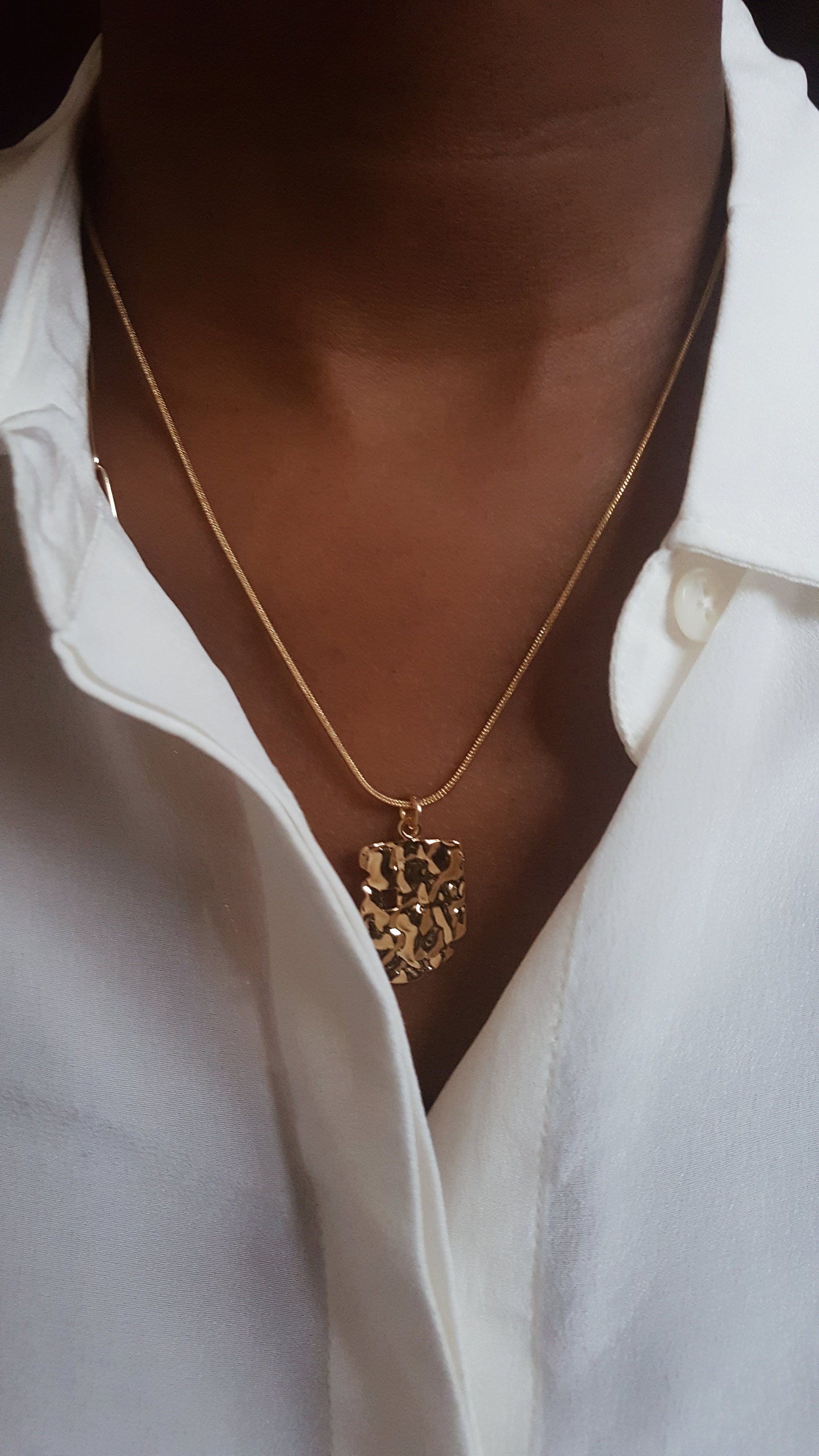 Gold Medallion Necklace,gold Vintage Medallion Necklace,birthday Gift,for Women,dainty Gold