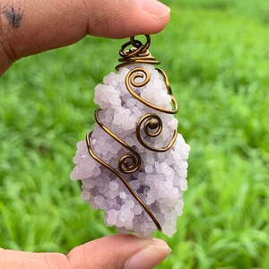 GRAPE AGATE Wire Wrapped Pendant Crystals | perfect for gifts