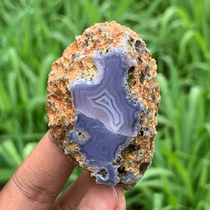 Purple Chalcedony One Polished