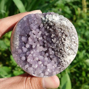 Cristales de esfera de ágata de uva, curación, decoración, juguetes, piedra, espécimen | Indonesia