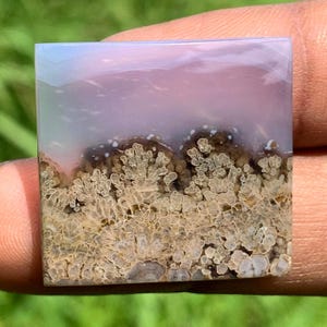 AGATE PLUME | Cabochon spécial |    parfait pour le cadeau | Indonésie