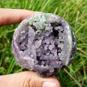 Sphere Crystals Grape Agate, Healing, Decoration, Toys, Stone, Specimen | Indonesia