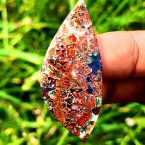 PLUME AGATE opalized | SAGANITE  | Special Cabochon