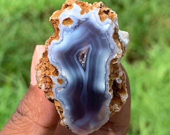Purple Chalcedony One Polished