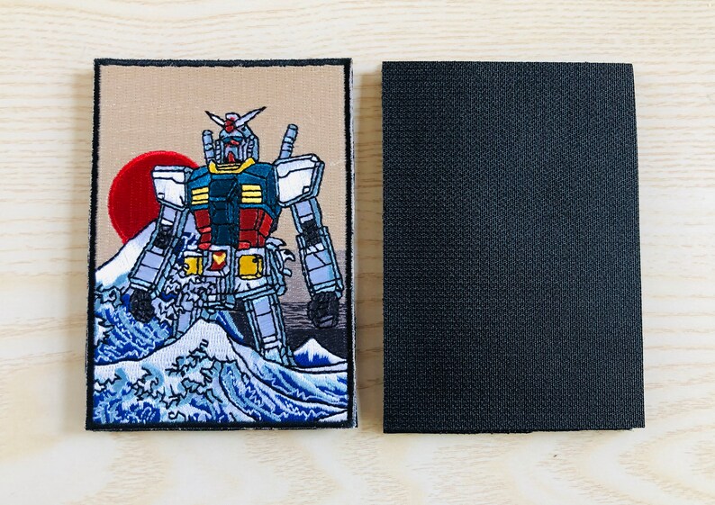 Buy 2 Get 1 Free #V-4052 Cool Patch Velcro on 4 The Great Gundam off Kanagawa Patch Japan Patch