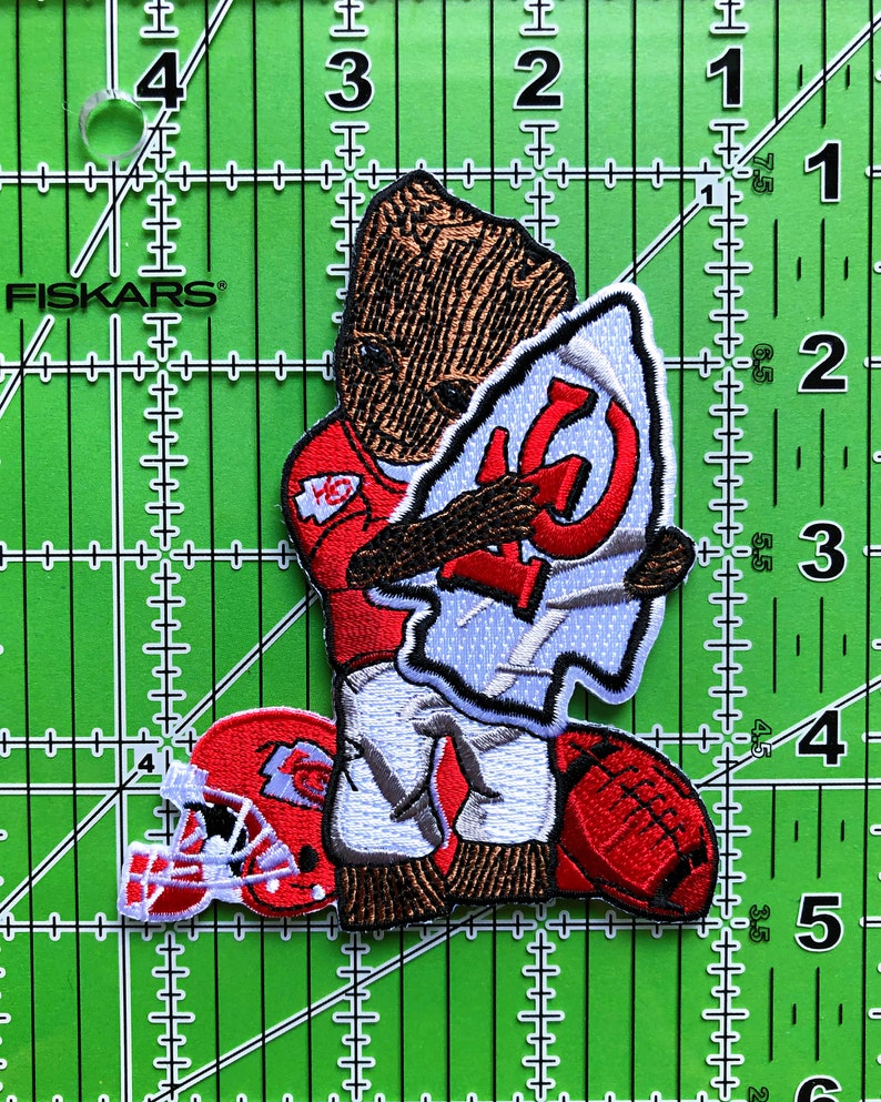 Buy 2 Get 1 Free Kansas City Chiefs Patch,NFL Sports Team Patch,Embroidered Patches #P-4016 4 KC Groot Iron onSew on Patch