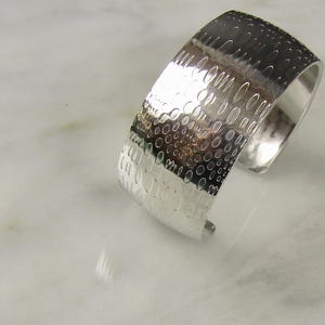 Pewter Cuff Bracelet, beautifully textured and forged by hand, the perfect statement bracelet for her