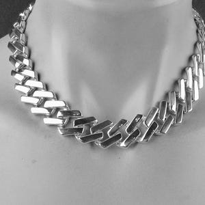 Cuban Style Chain Necklace with a magnetic clasp and your choice of length, the perfect gift for her