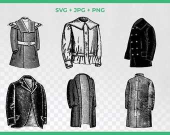 Download Winter Coat Clipart Etsy