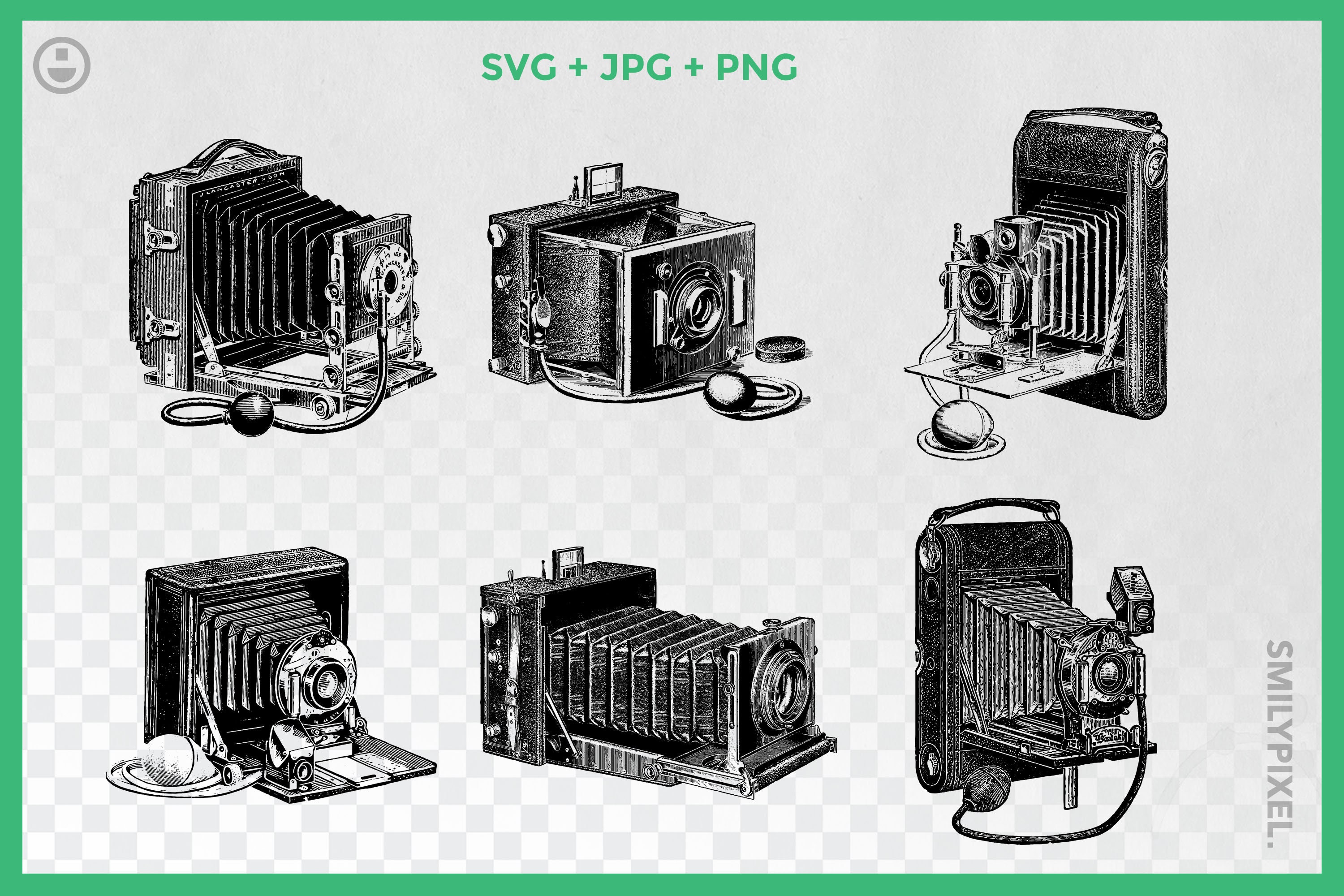 Vintage Camera SVG Graphics and Clipart. Vintage Camera | Etsy