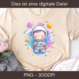 Astronaut Space Kids PNG Download – Cute Space Clipart and Gift Idea for Stickers, Shirts, Sublimation, DIY and Creative Projects