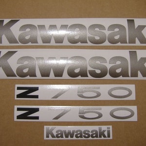 Z750 2007 2009 Ninja complete decals kit stickers full graphics set restoration replacement replica labels reproduction emblems z 750 mark