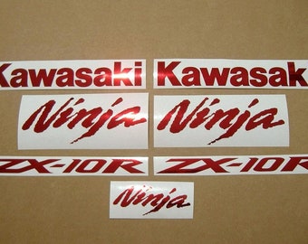 ZX6R Ninja reflective white complete decals stickers graphics emblems labels 636
