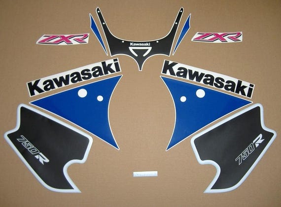 ZXR750 Ninja 1992 完全レストア デカールキット フル交換用ステッカー