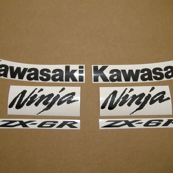 ZX6R ninja 2009-2011 full aftermarket decals set restoration replacement stickers kit reproduction graphics pattern mark labels logo