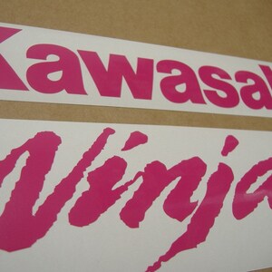 ZX6R or ZX10R Ninja Hot Pink Custom Decals Stickers Kit Set Customized ...