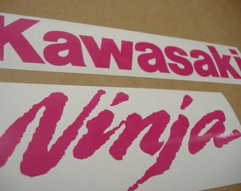 ZX6R or ZX10R Ninja Hot Pink Custom Decals Stickers Kit Set