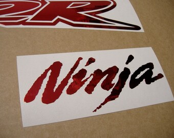 ZX12R 忍者クロームミラーレッドオレンジデカールステッカーセット