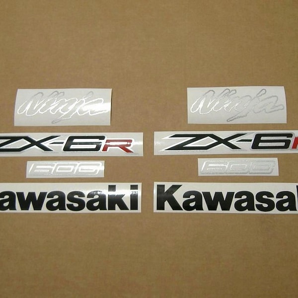 ZX6R 2012 ninja stickers complete decals set kit replacement adesivi reproduction graphics restoration replica pattern autocollants logo