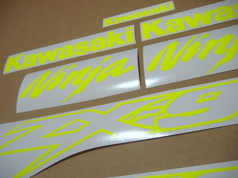 ZX9R Ninja Custom Fluorescent Neon Yellow High Visibility