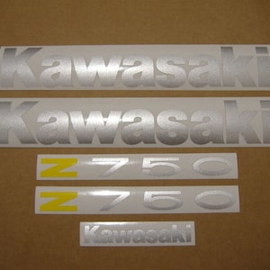 Z750 2004 - 2006 complete replacement decals set full reproduction graphics kit restoration stickers replica labels logo emblems 2005 z 750