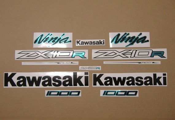 ZX10R 2011-2016 Black Chameleon Ninja Full Custom Decals