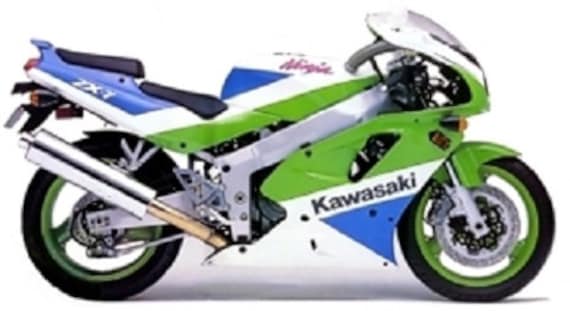 ZXR750 ZX-7 Ninja 1991 Decals Kit Set Adhesives Restoration