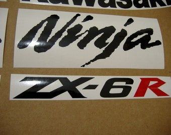 LOGOSタキビセット ZX6R Ninja 2007-2008 Complete Aftermarket Decals Set Full