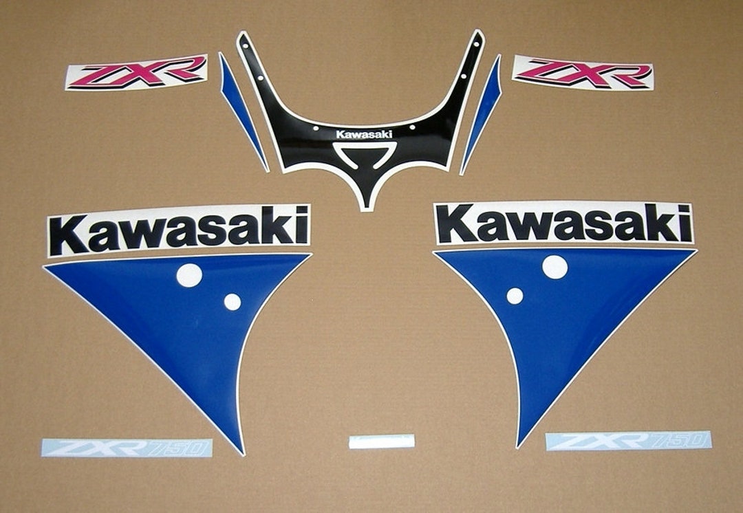 ZXR750 (ZX-7) Ninja 1991 Decals Kit Set Adhesives