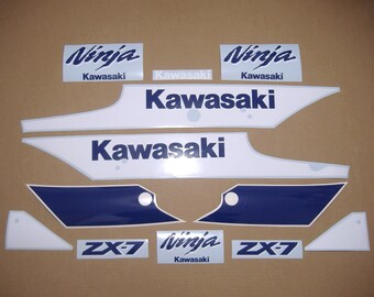 ZXR750 / ZX-7 H1 1989 完全交換用デカールセット フルレストア
