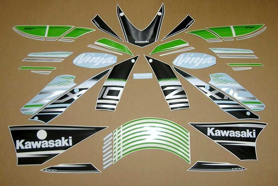 kit Stickers autocollant moto Kawasaki ZX 10R- - Déco Sticker Store-14.90€