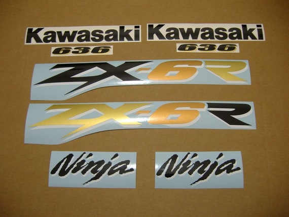 ZX6R 2003 Ninja Full Replacement Decals Set Stickers