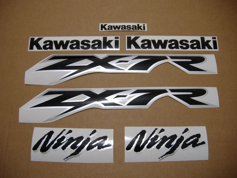 Kawasaki ZX7R 20022003 Ninja Full Sticker Set Kit Aufkleber Etsy