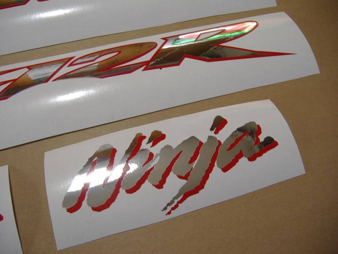 Kawasaki ZX12R 2003ninja Full Sticker Set Kit Aufkleber Decals Etsy