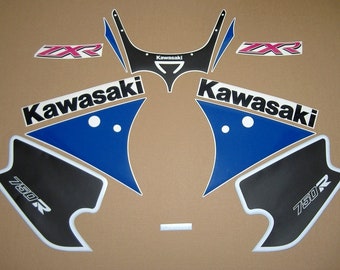 ZXR750 ninja 1992 complete restoration decals kit full replacement stickers set graphics reproduction j2 pattern mark zxr 750 zx-7 replica