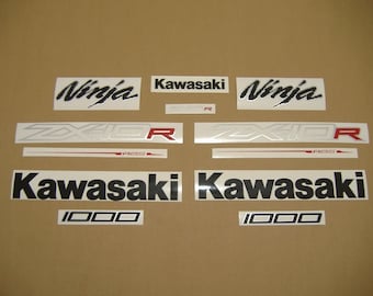 ZX10R 2012-2013 ninja decals stickers set kit restoration graphics replica reproduction adesivi adhesives autocollants pattern