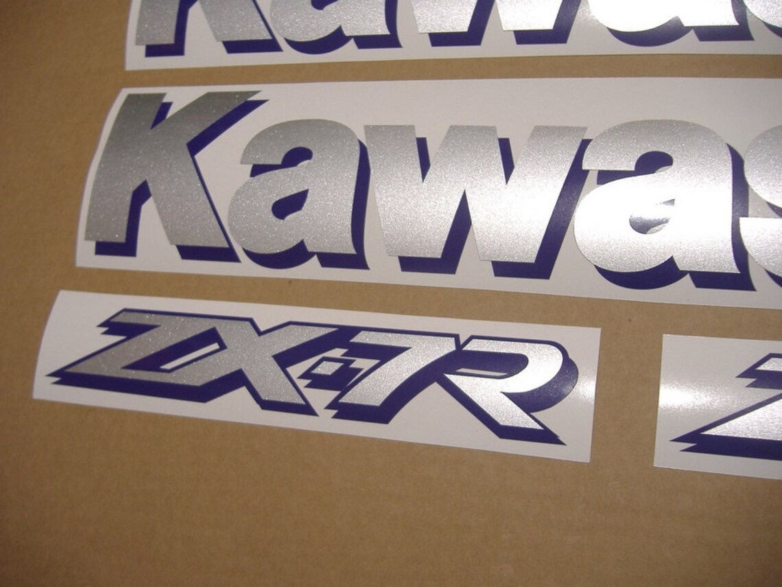 Kawasaki ZX7R 19971999 ninja complete stickers set aufkleber Etsy
