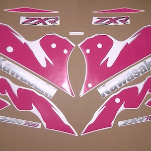 ZXR 750 1993 complete restoration decals stickers set kit graphics replica reproduction replacement mark zxr750 replica autocollants logo
