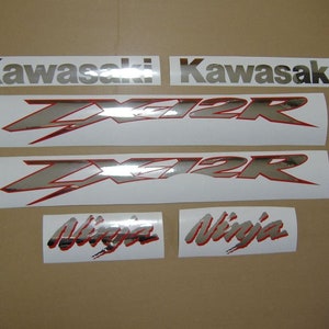 ZX12R 2001 2003 ninja full sticker set decal kit restoration graphics replica replacement autocollants adesivi reproduction pattern mark